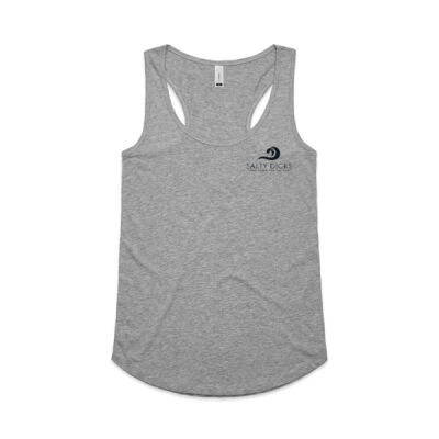 Salty Dicks Hard Day Signlet - AS Colour Women's Yes Racerback Singlet Thumbnail