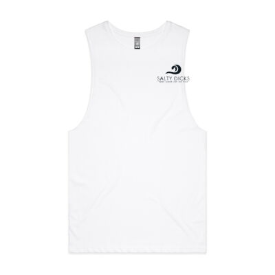 Salty Dicks Hard Day Signlet - Mens Barnard Tank Thumbnail